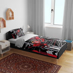 Essendon Football Club Bedding Set Mascot Cartoon Football Illustration Style