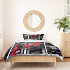 Essendon Football Club Bedding Set Mascot Cartoon Football Illustration Style