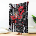 Essendon Football Club Blanket Mascot Cartoon Football Illustration Style