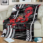 Essendon Football Club Blanket Mascot Cartoon Football Illustration Style