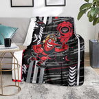 Essendon Football Club Blanket Mascot Cartoon Football Illustration Style