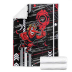 Essendon Football Club Blanket Mascot Cartoon Football Illustration Style