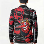 Essendon Football Club Blazer Mascot Cartoon Football Illustration Style