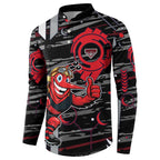 Essendon Football Club Button Sweatshirt Mascot Cartoon Football Illustration Style
