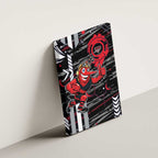 Essendon Football Club Canvas Wall Art Mascot Cartoon Football Illustration Style