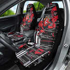 Essendon Football Club Car Seat Cover Mascot Cartoon Football Illustration Style