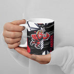 Essendon Football Club Ceramic Mug Mascot Cartoon Football Illustration Style