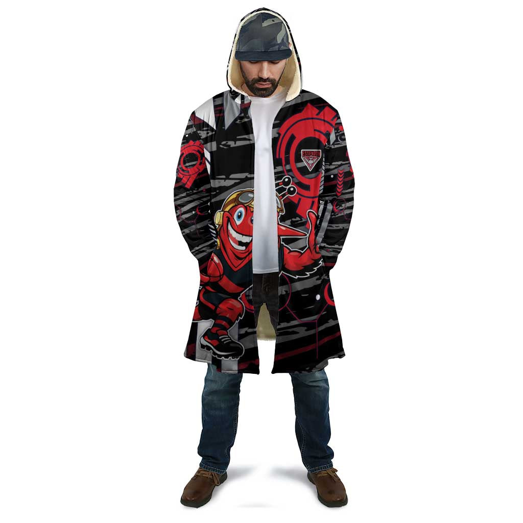 Essendon Football Club Cloak Mascot Cartoon Football Illustration Style