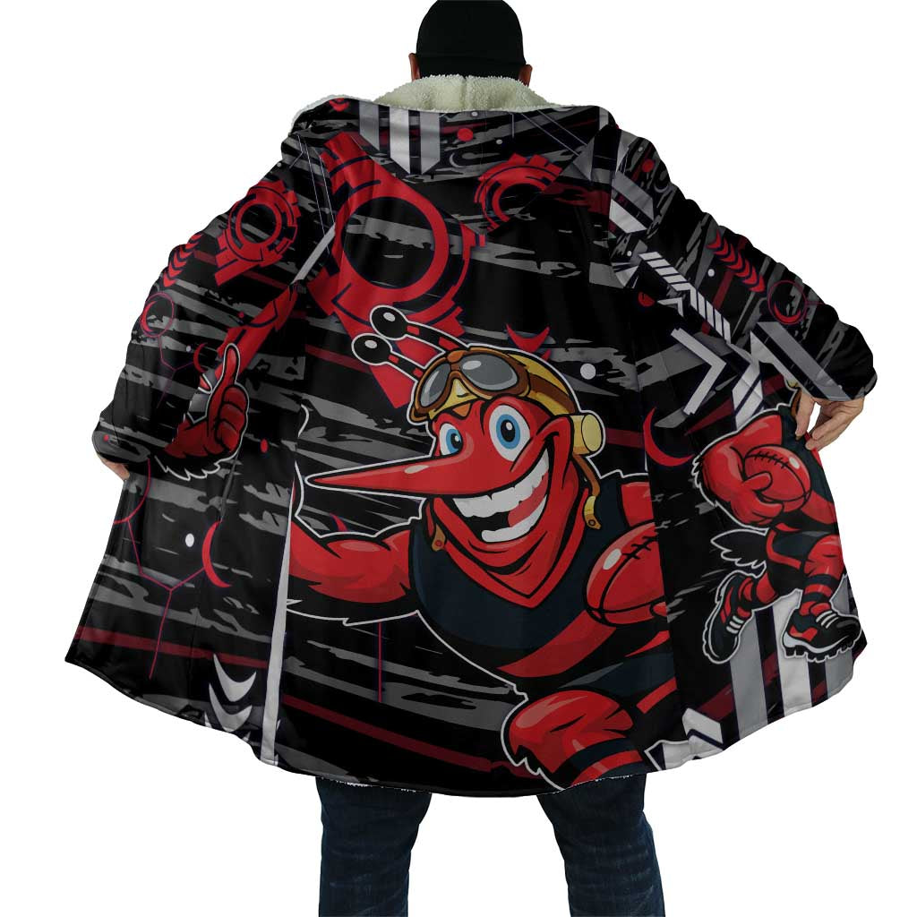 Essendon Football Club Cloak Mascot Cartoon Football Illustration Style