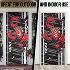 Essendon Football Club Door Cover Mascot Cartoon Football Illustration Style