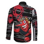 Essendon Football Club Family Matching Mermaid Dress and Hawaiian Shirt Mascot Cartoon Football Illustration Style
