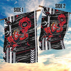 Essendon Football Club Garden Flag Mascot Cartoon Football Illustration Style