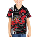 Essendon Football Club Hawaiian Shirt Mascot Cartoon Football Illustration Style