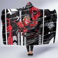 Essendon Football Club Hooded Blanket Mascot Cartoon Football Illustration Style