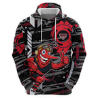 Essendon Football Club Hoodie Mascot Cartoon Football Illustration Style