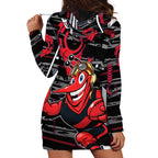 Essendon Football Club Hoodie Dress Mascot Cartoon Football Illustration Style