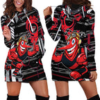 Essendon Football Club Hoodie Dress Mascot Cartoon Football Illustration Style