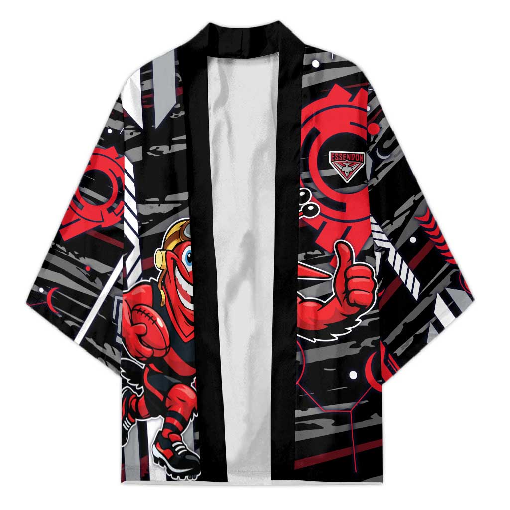 Essendon Football Club Kimono Mascot Cartoon Football Illustration Style