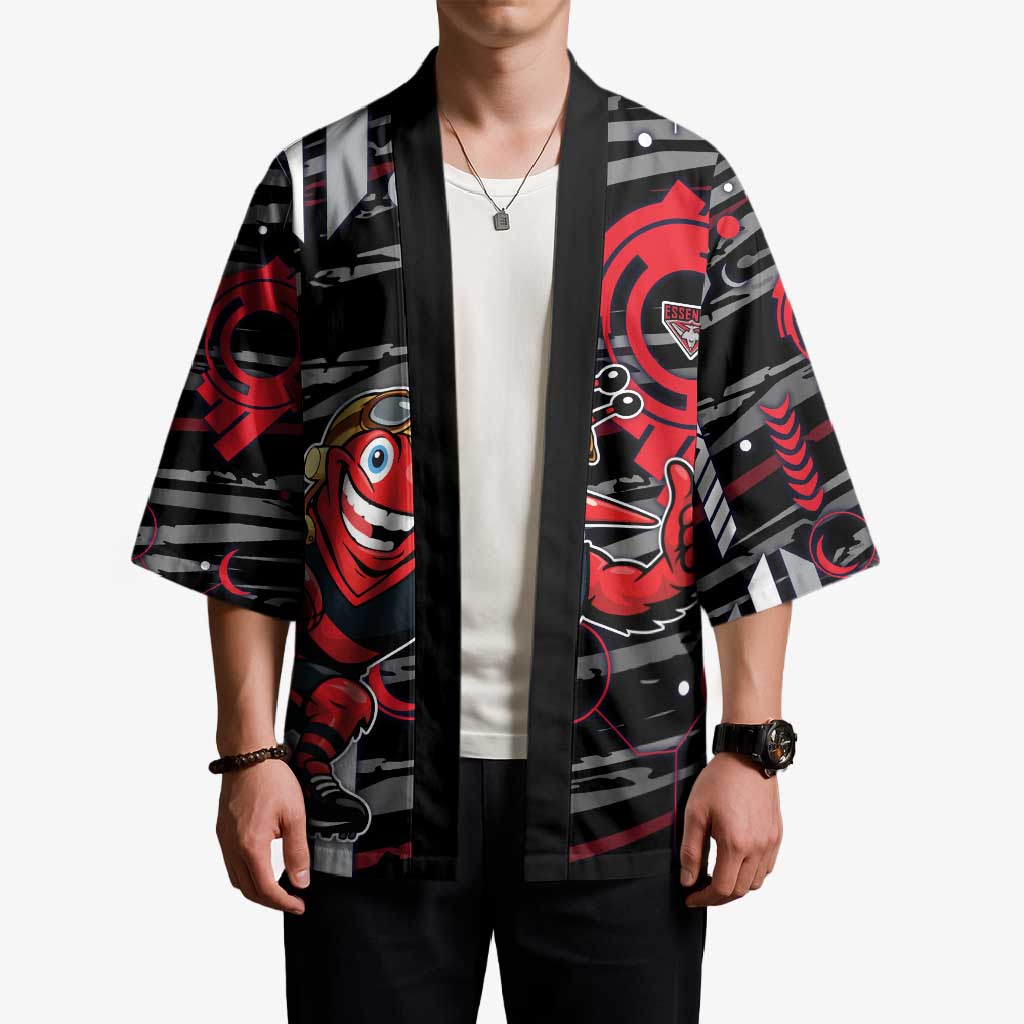 Essendon Football Club Kimono Mascot Cartoon Football Illustration Style