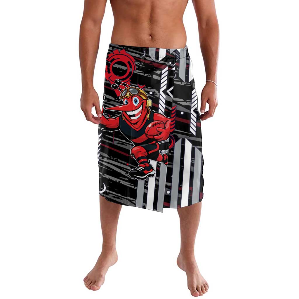Essendon Football Club Lavalava Mascot Cartoon Football Illustration Style