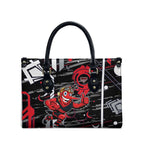 Essendon Football Club Leather Bag Mascot Cartoon Football Illustration Style