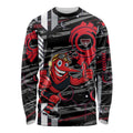 Essendon Football Club Long Sleeve Shirt Mascot Cartoon Football Illustration Style