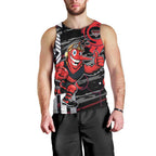 Essendon Football Club Men Tank Top Mascot Cartoon Football Illustration Style