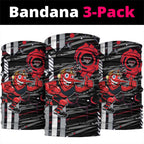 Essendon Football Club Neck Gaiter Mascot Cartoon Football Illustration Style