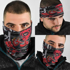 Essendon Football Club Neck Gaiter Mascot Cartoon Football Illustration Style