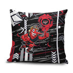 Essendon Football Club Pillow Cover Mascot Cartoon Football Illustration Style