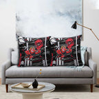 Essendon Football Club Pillow Cover Mascot Cartoon Football Illustration Style