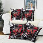 Essendon Football Club Pillow Cover Mascot Cartoon Football Illustration Style