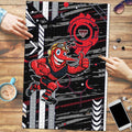 Essendon Football Club Puzzle Mascot Cartoon Football Illustration Style