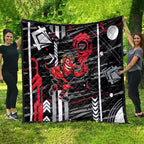 Essendon Football Club Quilt Mascot Cartoon Football Illustration Style
