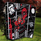 Essendon Football Club Quilt Mascot Cartoon Football Illustration Style