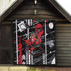 Essendon Football Club Quilt Mascot Cartoon Football Illustration Style