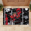 Essendon Football Club Rubber Doormat Mascot Cartoon Football Illustration Style