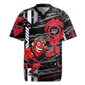 Essendon Football Club Rugby Jersey Mascot Cartoon Football Illustration Style