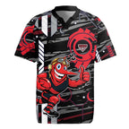 Essendon Football Club Rugby Jersey Mascot Cartoon Football Illustration Style