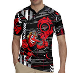Essendon Football Club Rugby Jersey Mascot Cartoon Football Illustration Style