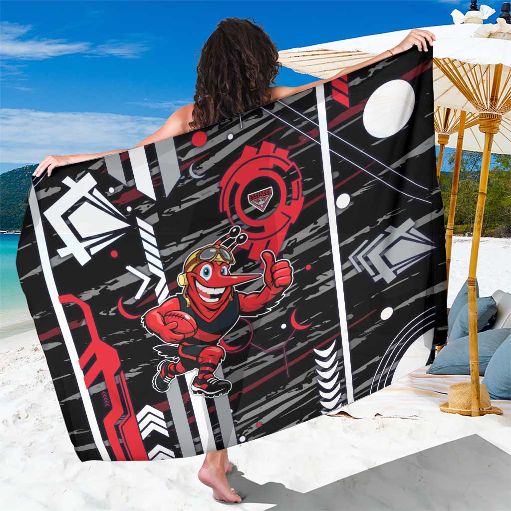 Essendon Football Club Sarong Mascot Cartoon Football Illustration Style