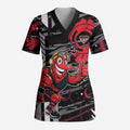 Essendon Football Club Scrub Top Mascot Cartoon Football Illustration Style