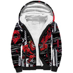 Essendon Football Club Sherpa Hoodie Mascot Cartoon Football Illustration Style
