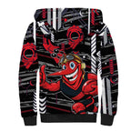 Essendon Football Club Sherpa Hoodie Mascot Cartoon Football Illustration Style