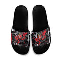 Essendon Football Club Slide Sandals Mascot Cartoon Football Illustration Style