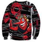 Essendon Football Club Sweatshirt Mascot Cartoon Football Illustration Style