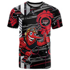Essendon Football Club T Shirt Mascot Cartoon Football Illustration Style