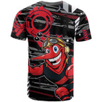Essendon Football Club T Shirt Mascot Cartoon Football Illustration Style