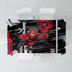 Essendon Football Club Tablecloth Mascot Cartoon Football Illustration Style