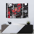 Essendon Football Club Tapestry Mascot Cartoon Football Illustration Style